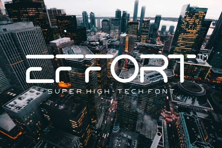 Effort High-Tech Font Download