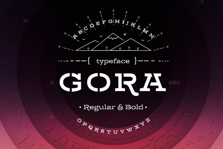Gora Stencil – Reg  Bold Font Download