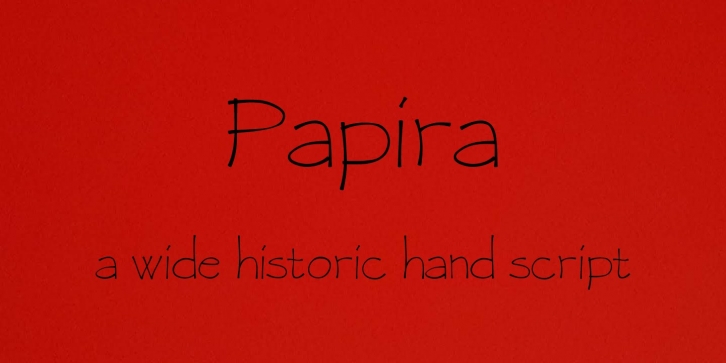 Papira, a wide papyrus age font Font Download