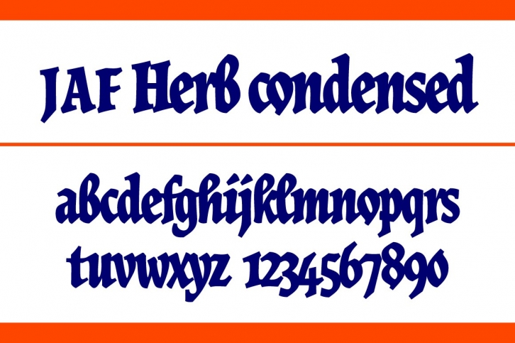 JAF Herb Condensed Font Download