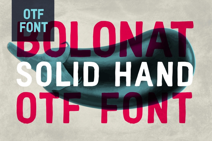 Bolonat Solid Hand OTF Font Download