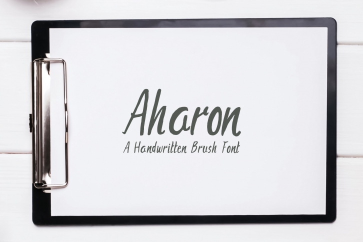 Aharon Handwritten Brush Font Download
