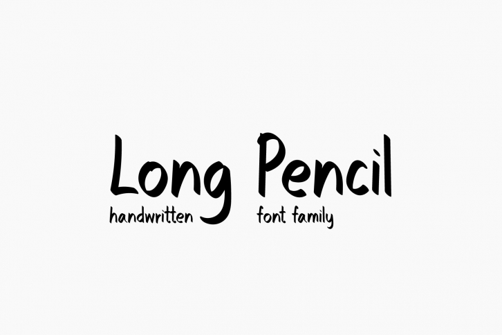Long Pencil Font Download