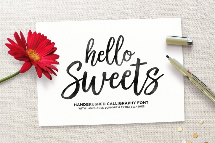 Hello Sweets + Swashes Font Download