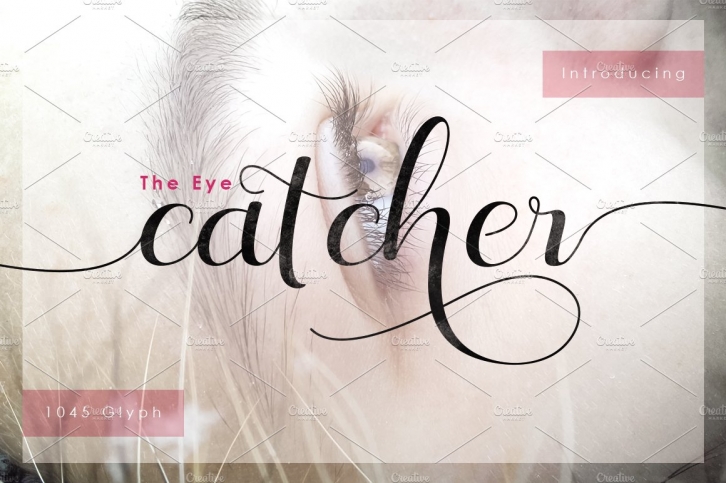 The Eye Catcher + Swashes Off 30% Font Download